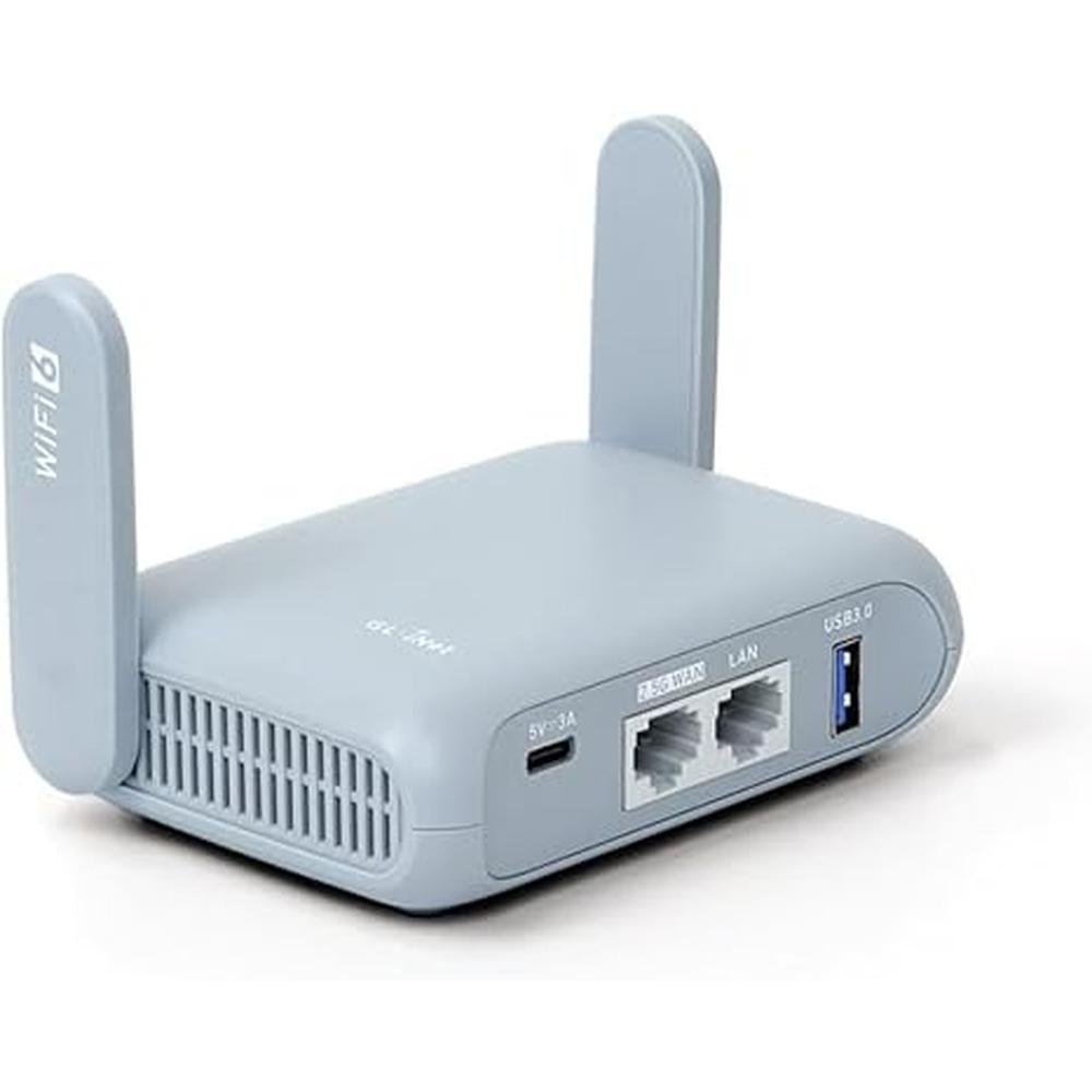 inet travel: GL.iNet GL-BE3600 Slate 7 Portable Travel – Front View