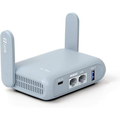 inet travel: GL.iNet GL-BE3600 Slate 7 Portable Travel – Front View