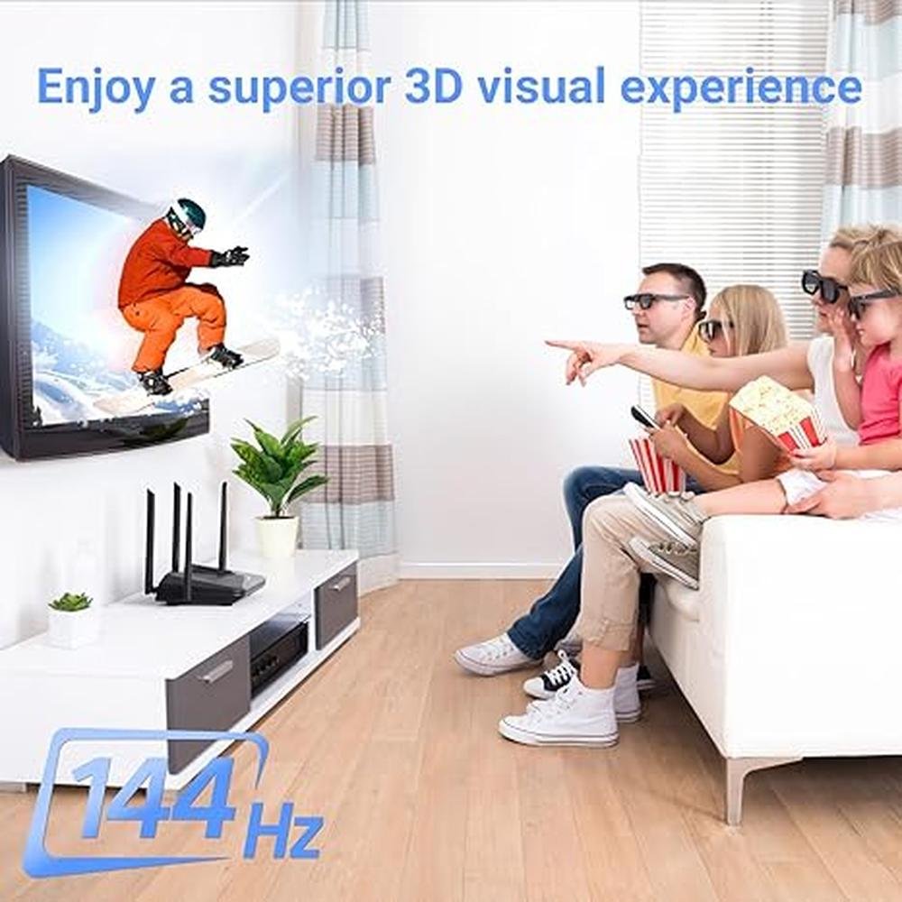 DLP Link 3D Glasses: ELEPHAS 144Hz Rechargeable Active – In Use