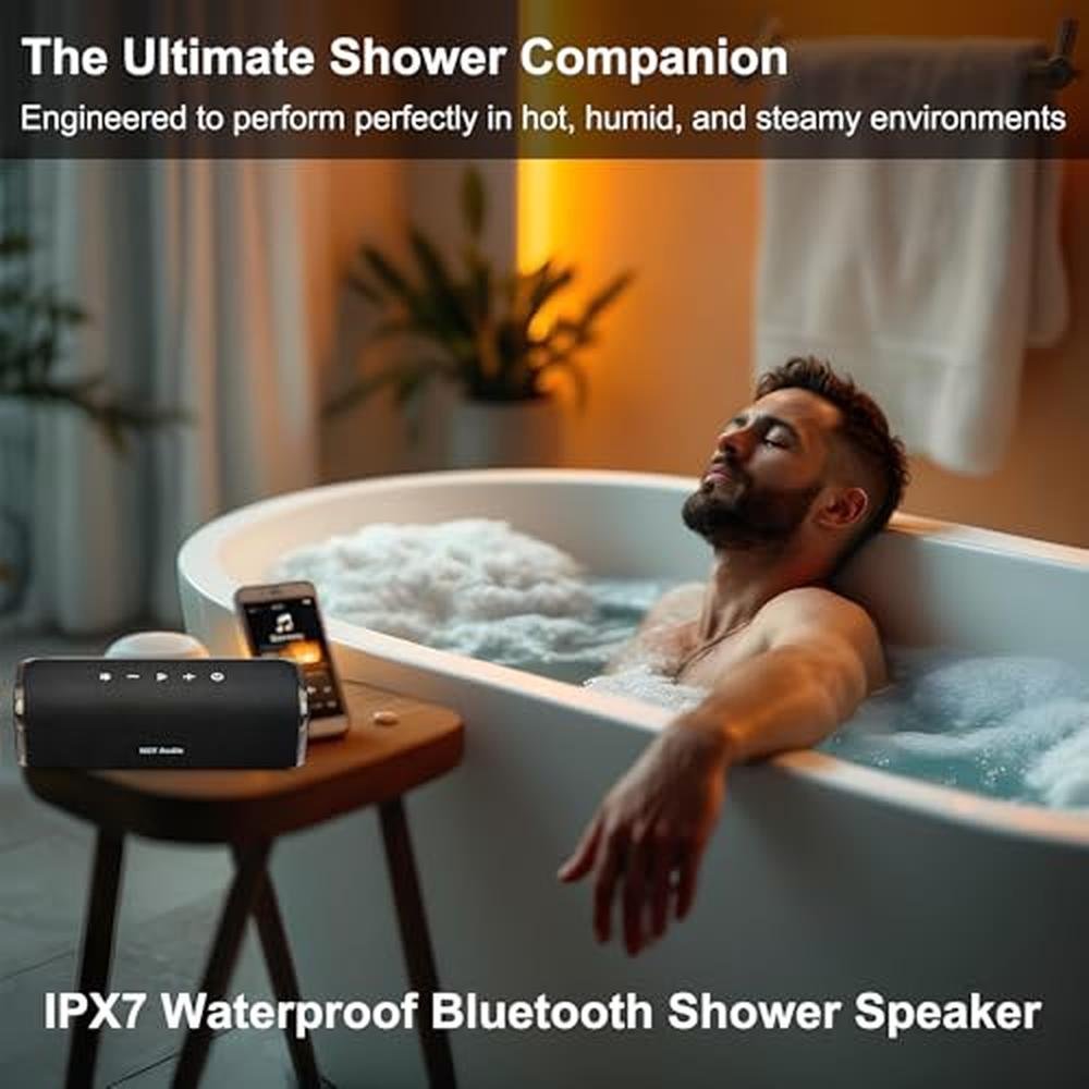 NSY Speaker: NSY Audio 40W Portable Bluetooth Speaker IPX7 – Side View