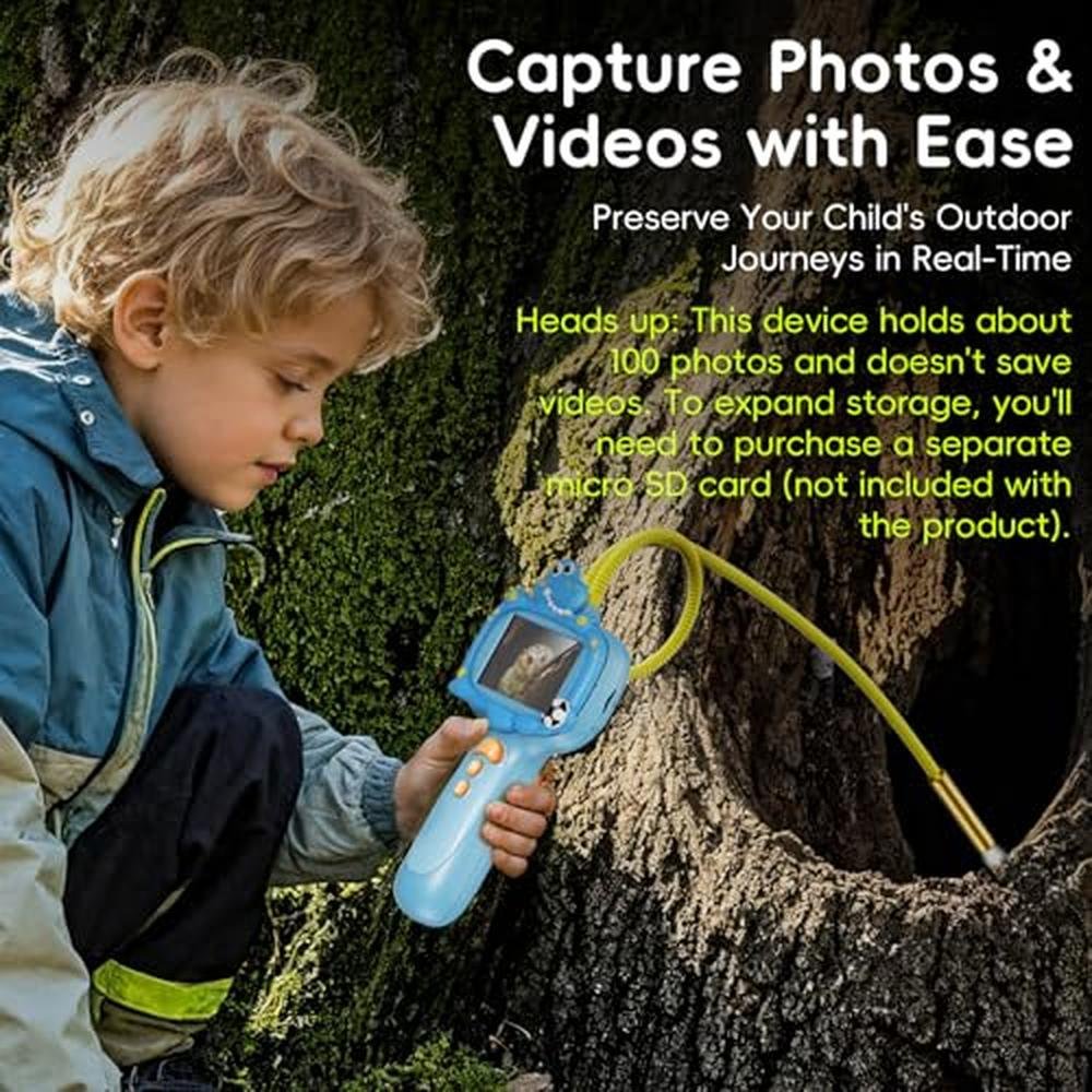 Kids Borescope Camera Toy with Light for STEM Science – In Use