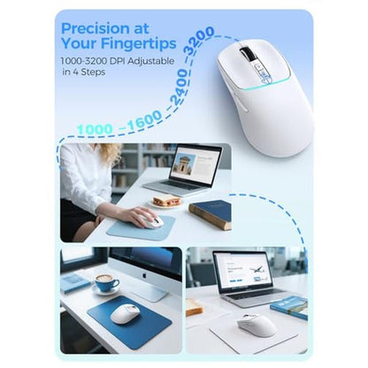 Premium RAPIQUE Wireless Bluetooth Mouse – In Use
