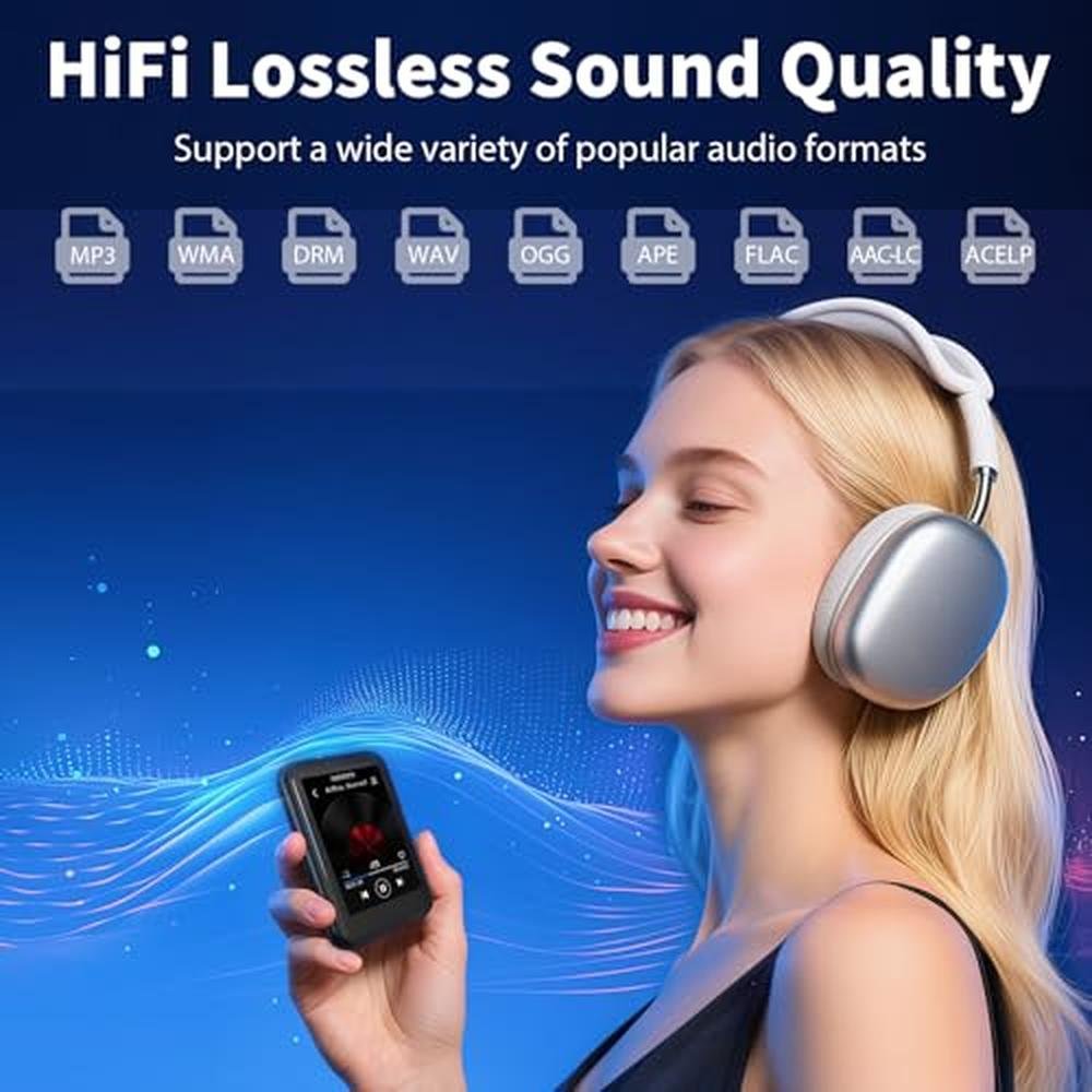 16GB MP3 Player: QNGEE 2.4 Inch Full Touchscreen – In Use