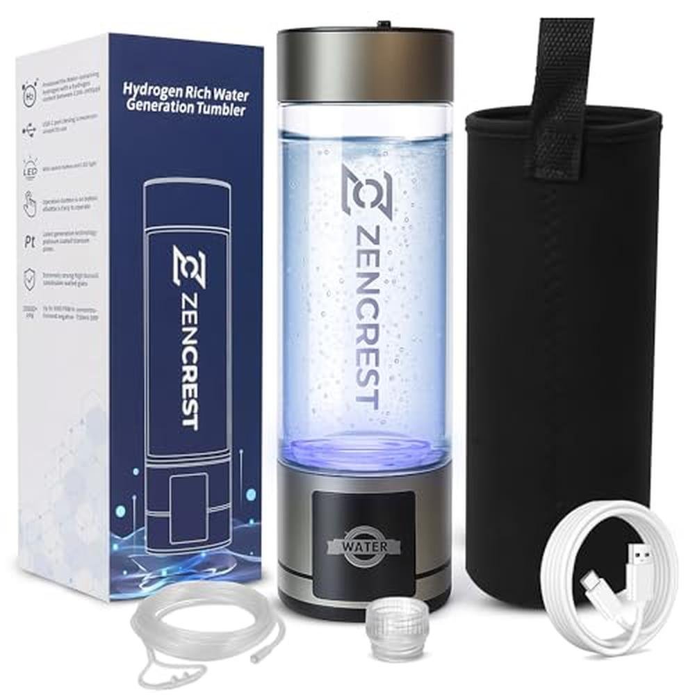 Hydrogen Upgraded: 6th Gen Advanced Hydrogen Water Bottle – Front View