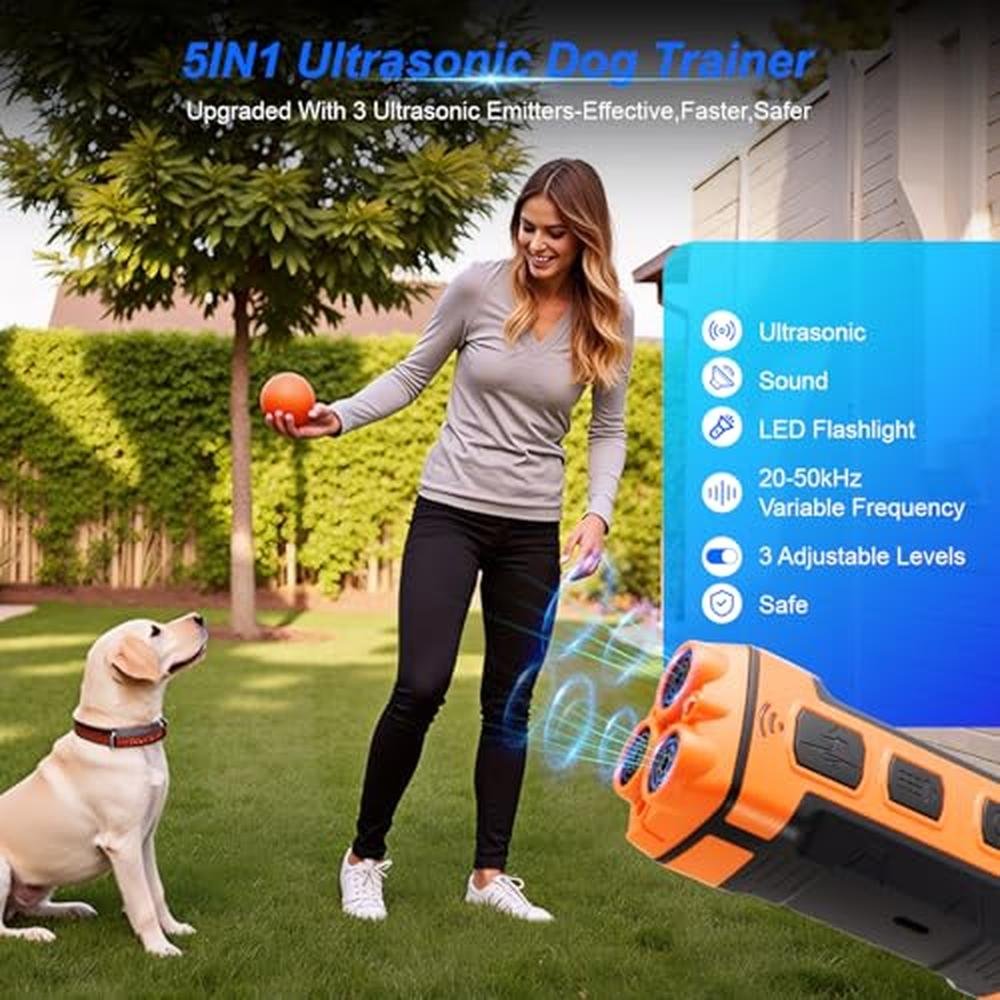 Dog Bark Deterrent Devices: Vogholic 5-in-1 Anti-Barking – Side View