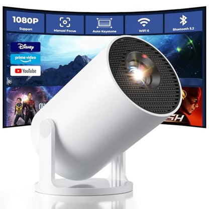 Projector CLOKOWE: CLOKOWE Mini Projector WiFi Bluetooth – Front View