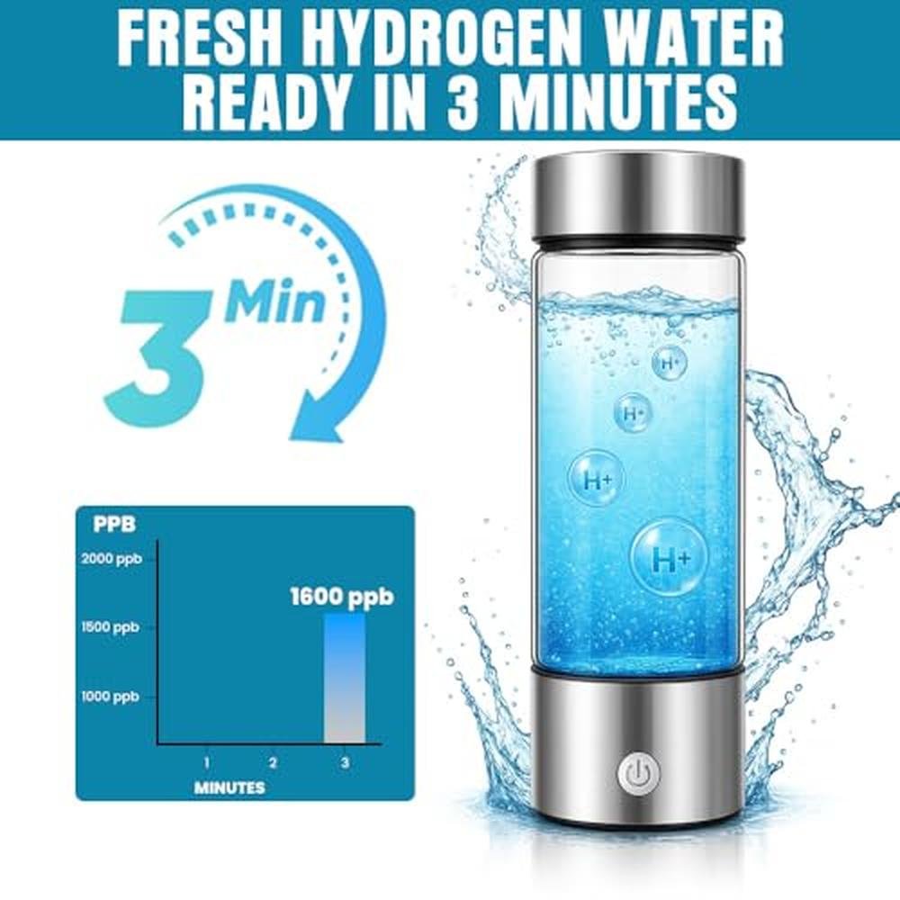 Hydrogen Water Bottle: 460ml Premium Portable Wellness – In Use