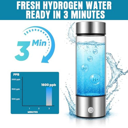 Hydrogen Water Bottle: 460ml Premium Portable Wellness – In Use
