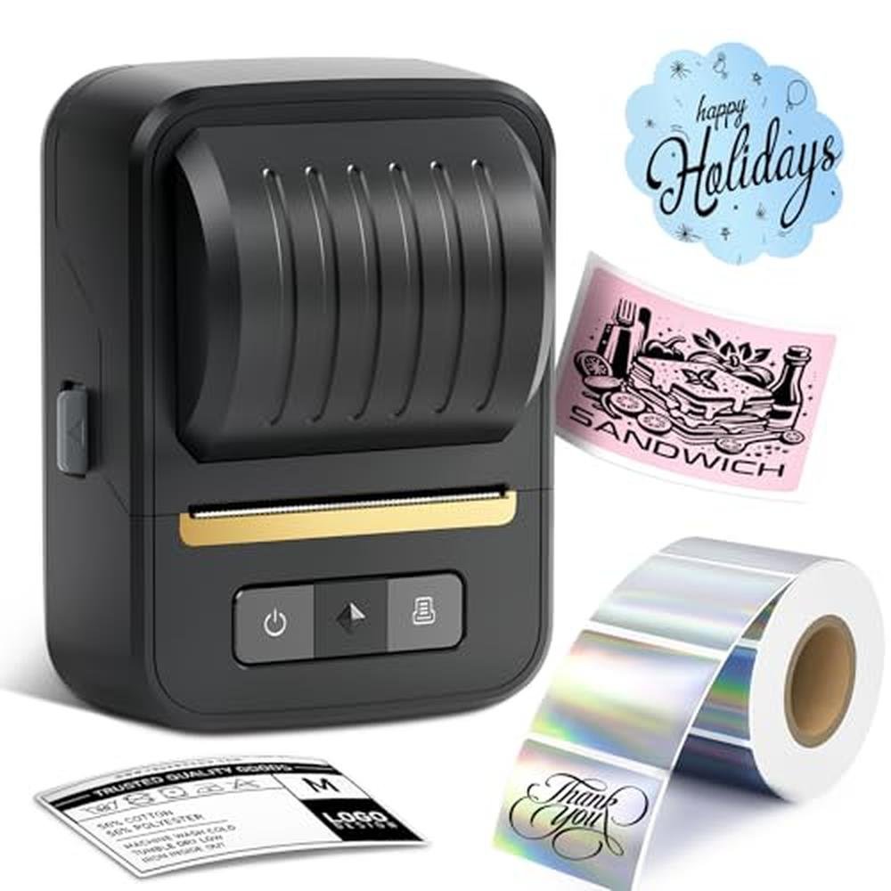 Label Maker: NDYIN Label Makers Machine With Tape Bluetooth – Front View