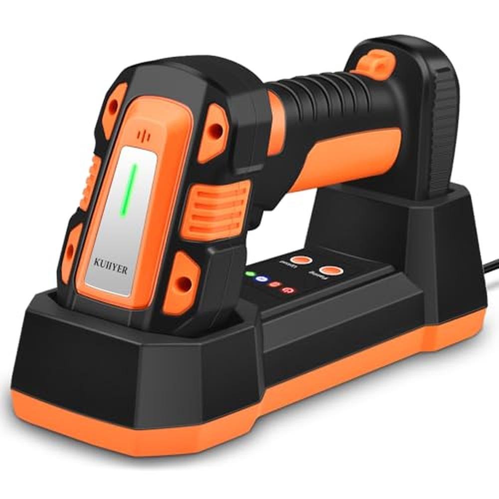 Barcode KUIIYER: KUIIYER 1D QR 2D Industrial Barcode Scanner – Front View