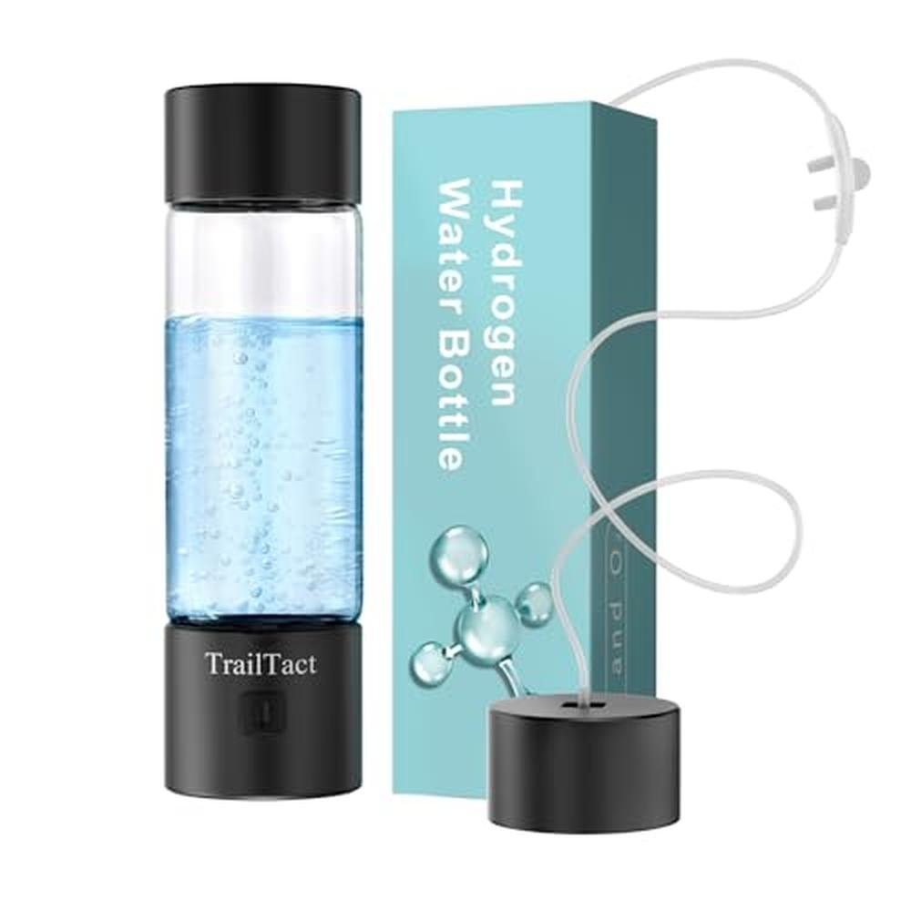 Hydrogen Water Bottle: 2025 Upgraded SPE/PEM Technology – Front View