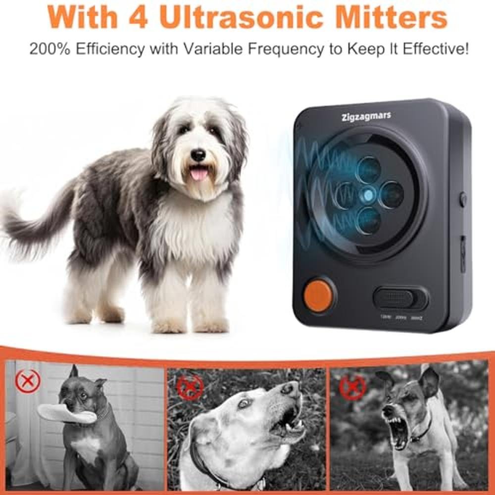 Barking Dog: Zigzagmars Anti Barking Device Ultrasonic Dog – Close-up Detail