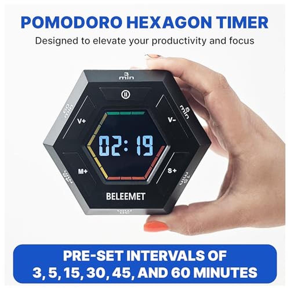 High-End Timer Beleemet Pomodoro Timer – Close-up Detail
