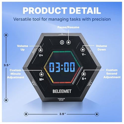 High-End Timer Beleemet Pomodoro Timer – In Use