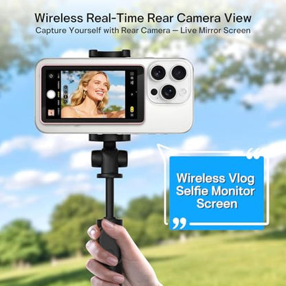Wireless Vlog Selfie Monitor Screen – Side View