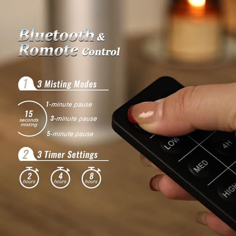 Essential Oil Diffuser: Hotel Collection Bluetooth Diffuser – In Use