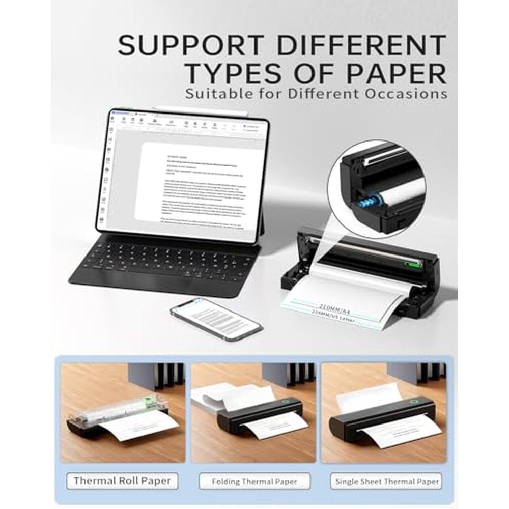 Printer Portable: N80 Wireless Thermal Printer Bluetooth – Close-up Detail