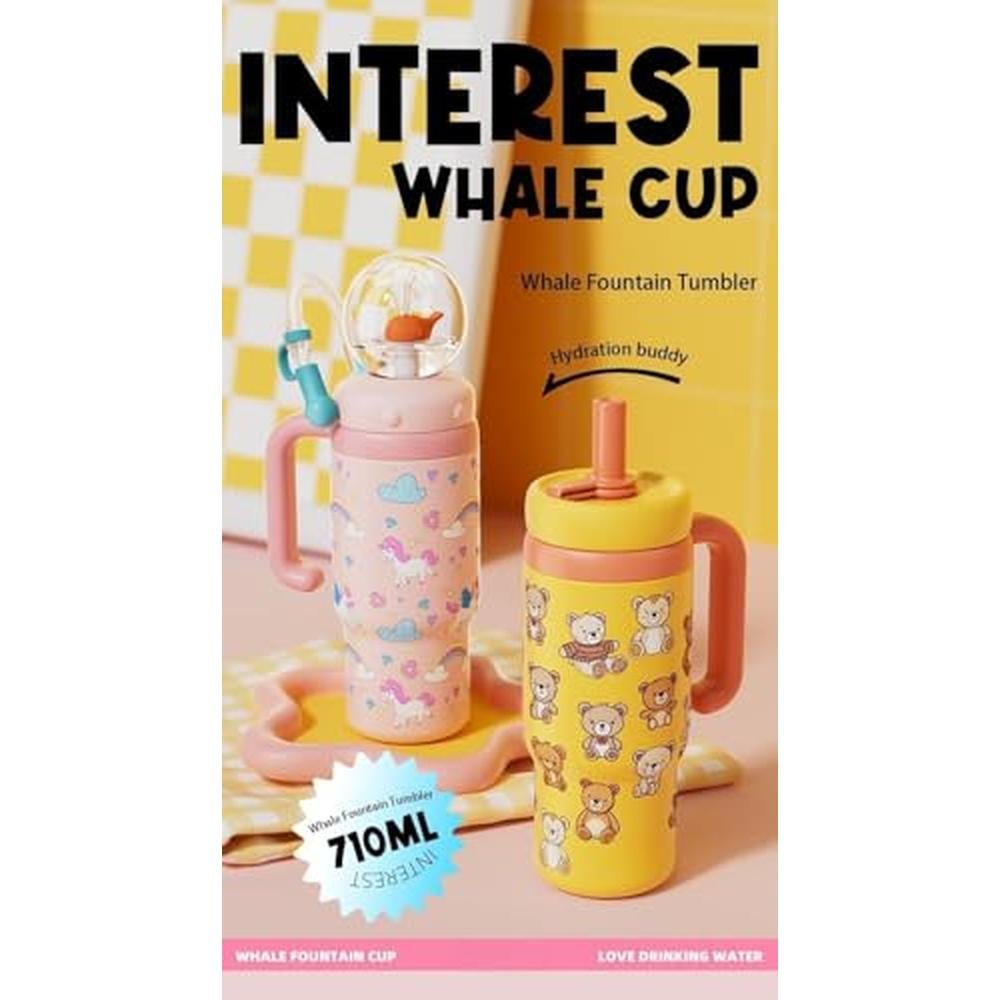 Whale Fountain: Stainless Steel Whale Fountain Tumbler 24oz – Packaging