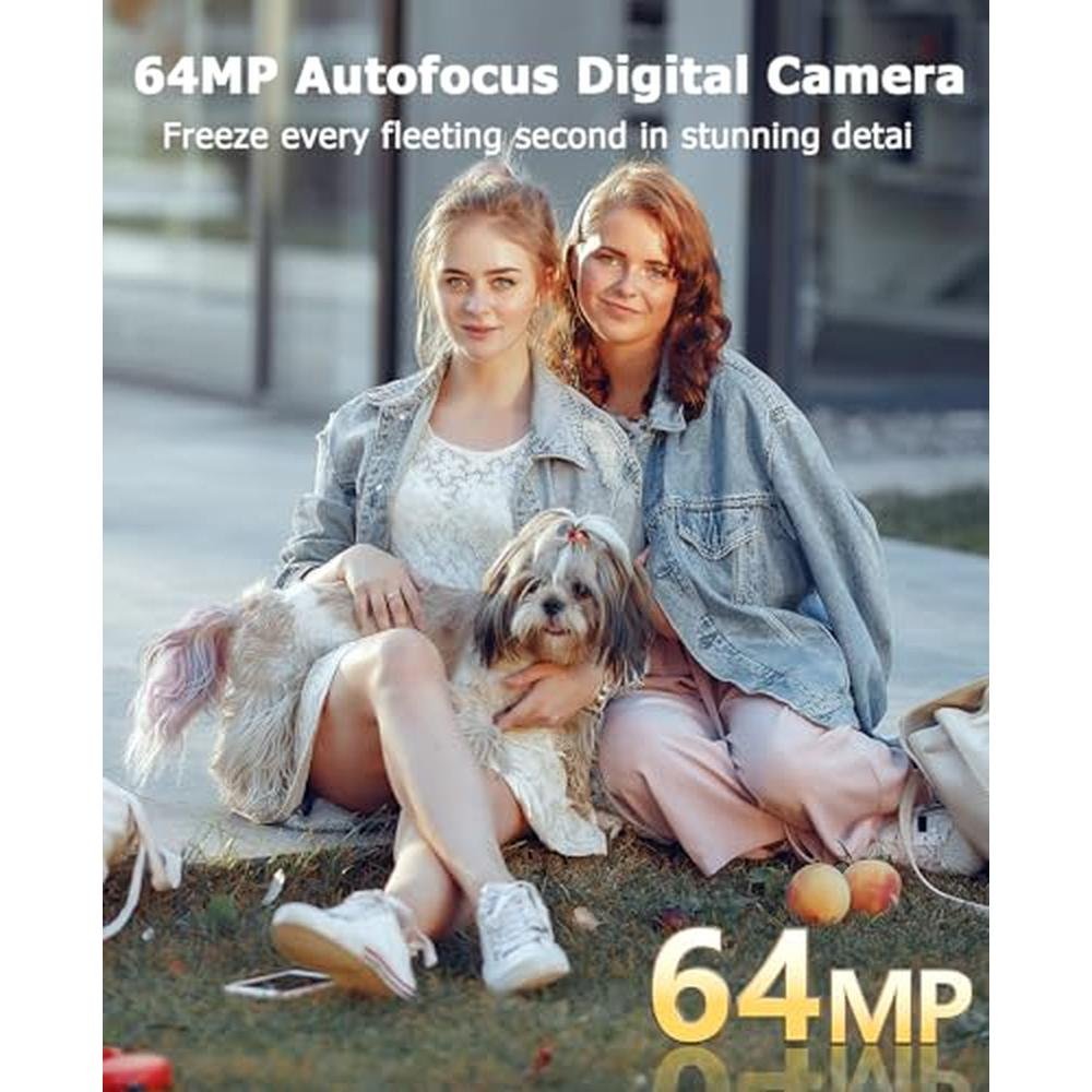 Camera Flatic: FLATIC 6K 64MP Digital Camera with WiFi and – Close-up Detail