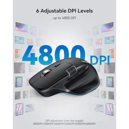 Wireless Mouse: TECKNET Wireless Mouse BT5.0/2.4G – Close-up Detail