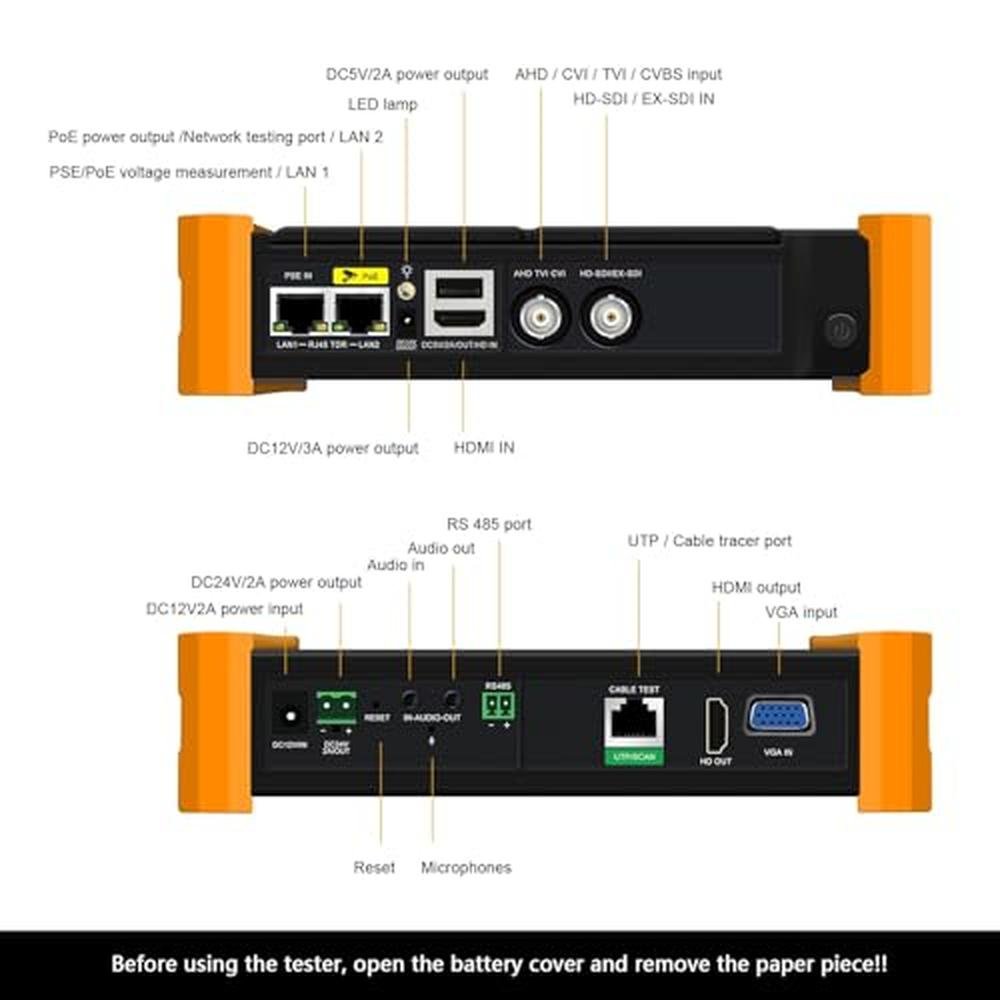 CCTV Eversecu: Eversecu Multifunction 7 IPS Touch Screen – Side View