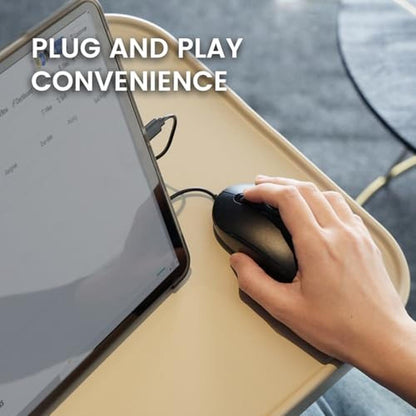 High-Performance Wired USB-C Mouse – In Use
