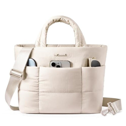 LOVEVOOK Small Tote Bag: Puffer Purse and Handbags – Front View