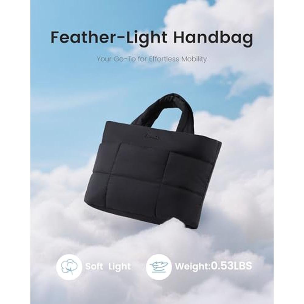 LOVEVOOK Small Tote Bag: Puffer Purse and Handbags – In Use
