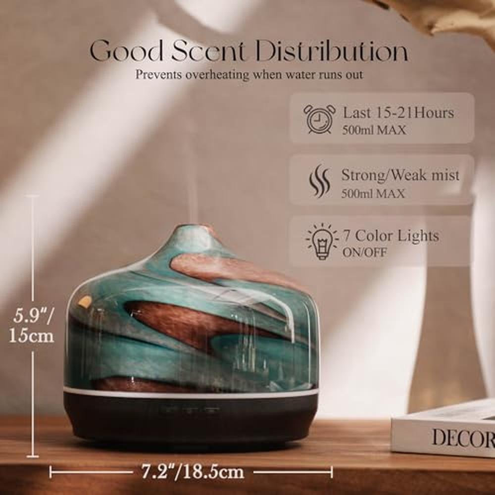 Porseme 500ml Essential Oil Diffuser – Close-up Detail
