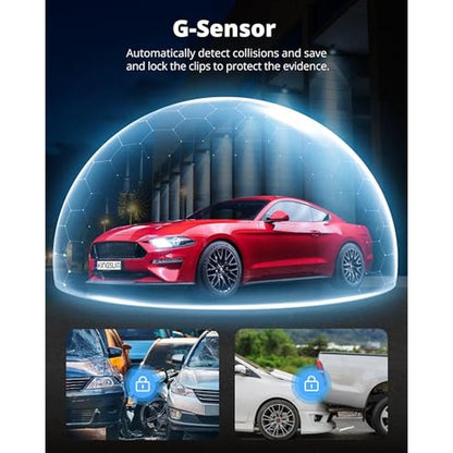 Dash Front and Rear Camera: 3-Channel 2.5K FHD Dash Cam for – Packaging