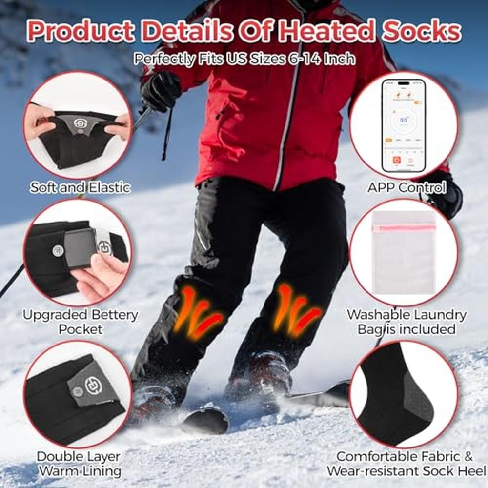 Heated Socks for Men and Women – In Use