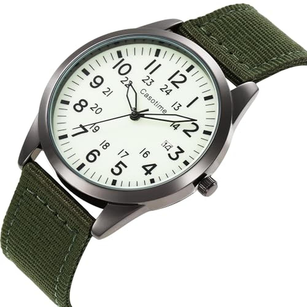 Green Casotime: Casotime Tactical Military Watch – Side View