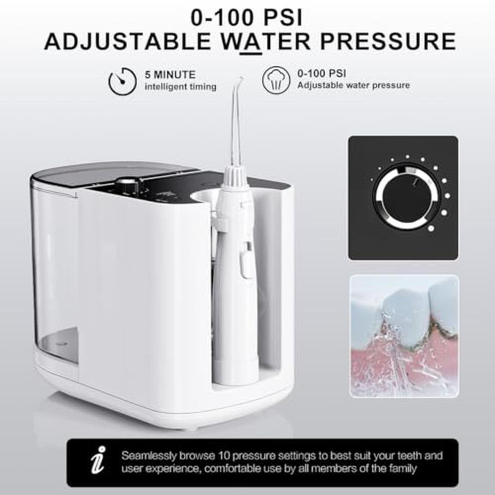 Water Flosser: HUACO CARE Aquarius Professional 900ML Large – In Use
