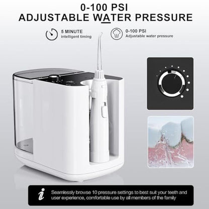 Water Flosser: HUACO CARE Aquarius Professional 900ML Large – In Use