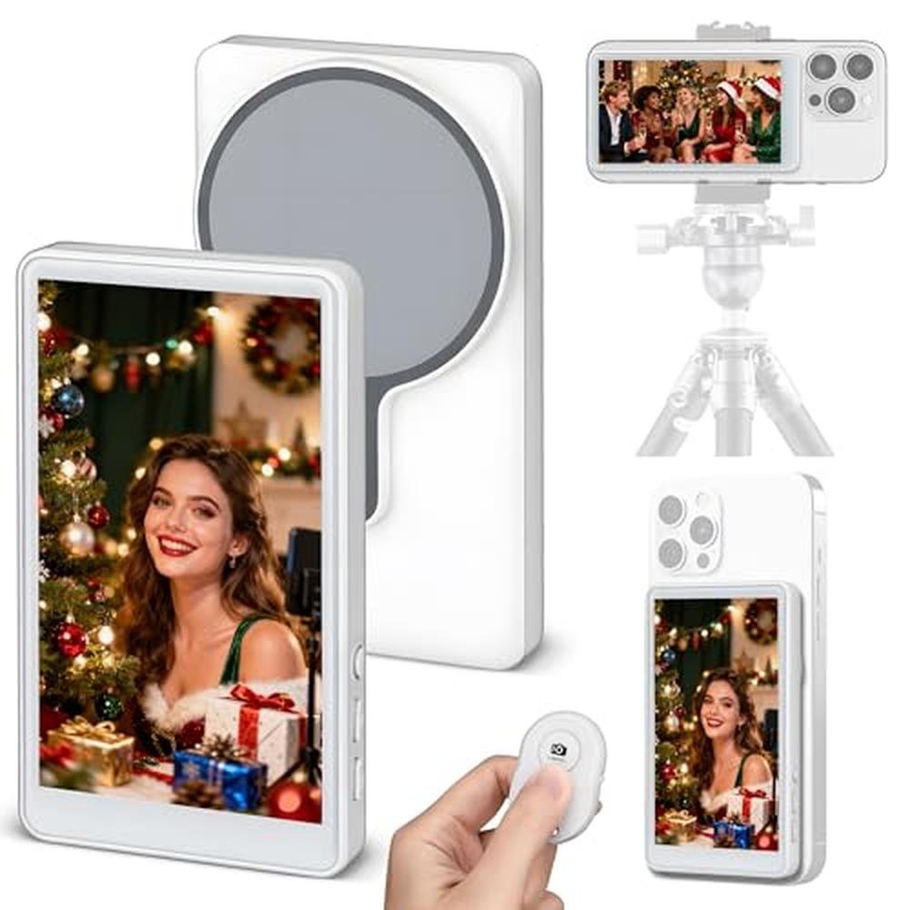 Wireless Monitor Screen: PELONI Magnetic Selfie Screen for – Front View