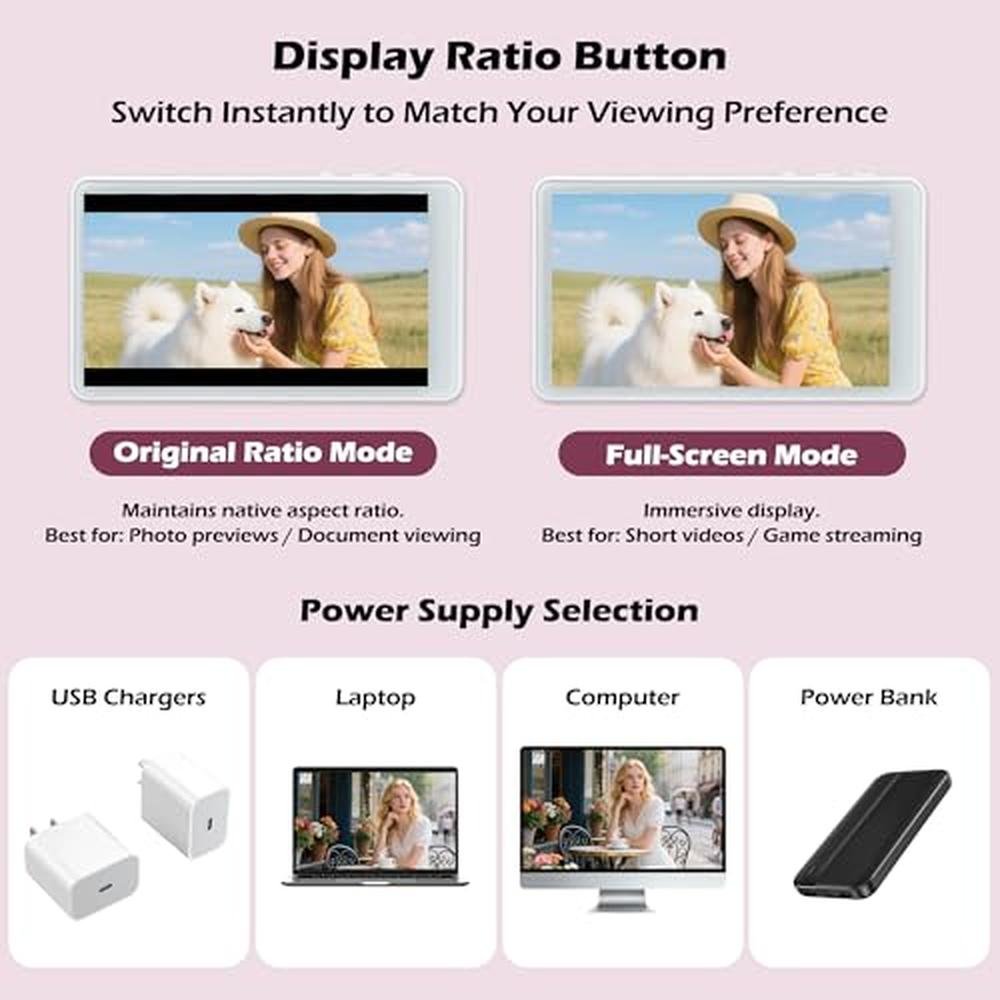 Wireless Monitor Screen: PELONI Magnetic Selfie Screen for – Packaging