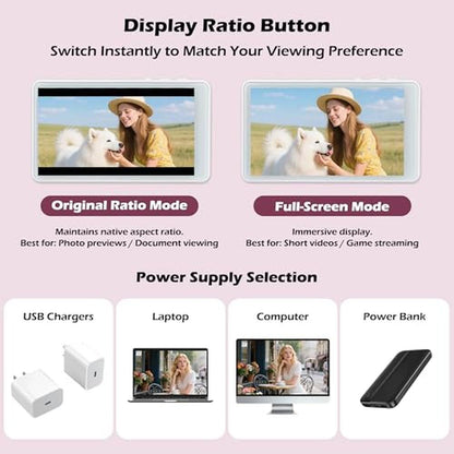 Wireless Monitor Screen: PELONI Magnetic Selfie Screen for – Packaging