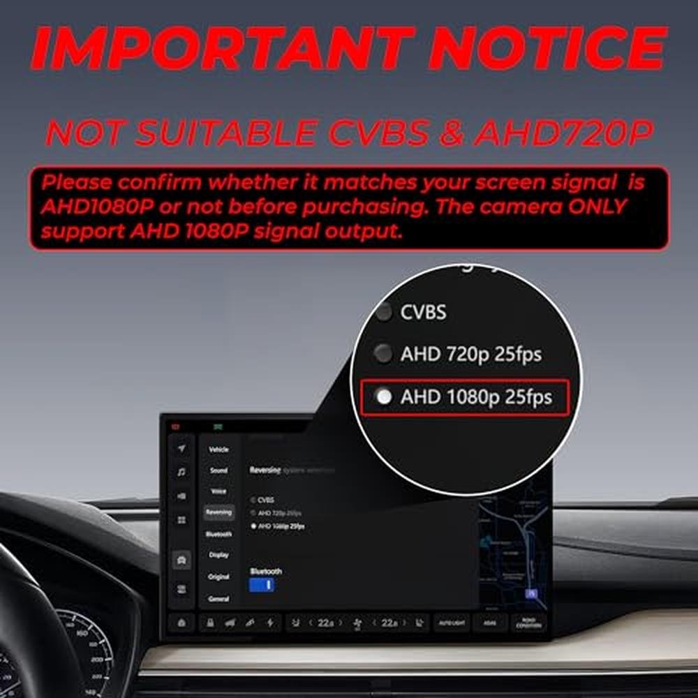 Camera Car: Bzgnl AHD 1080P Backup Camera – Side View