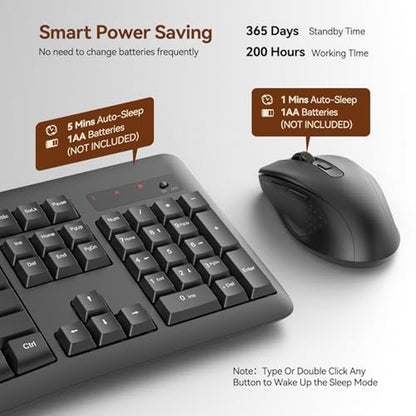 Wireless Keyboard Mouse: Redragon BS-7367 2.4G Full-Sized – Packaging