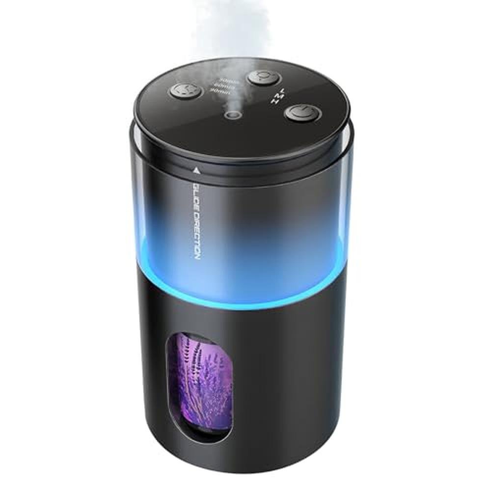 Essential Oil Diffuser: PMSUSOOW Mini Battery Powered – Front View