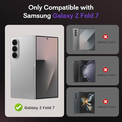 Maxdara Galaxy Z Fold 7 Case: Full Body Hinge Protection – Side View