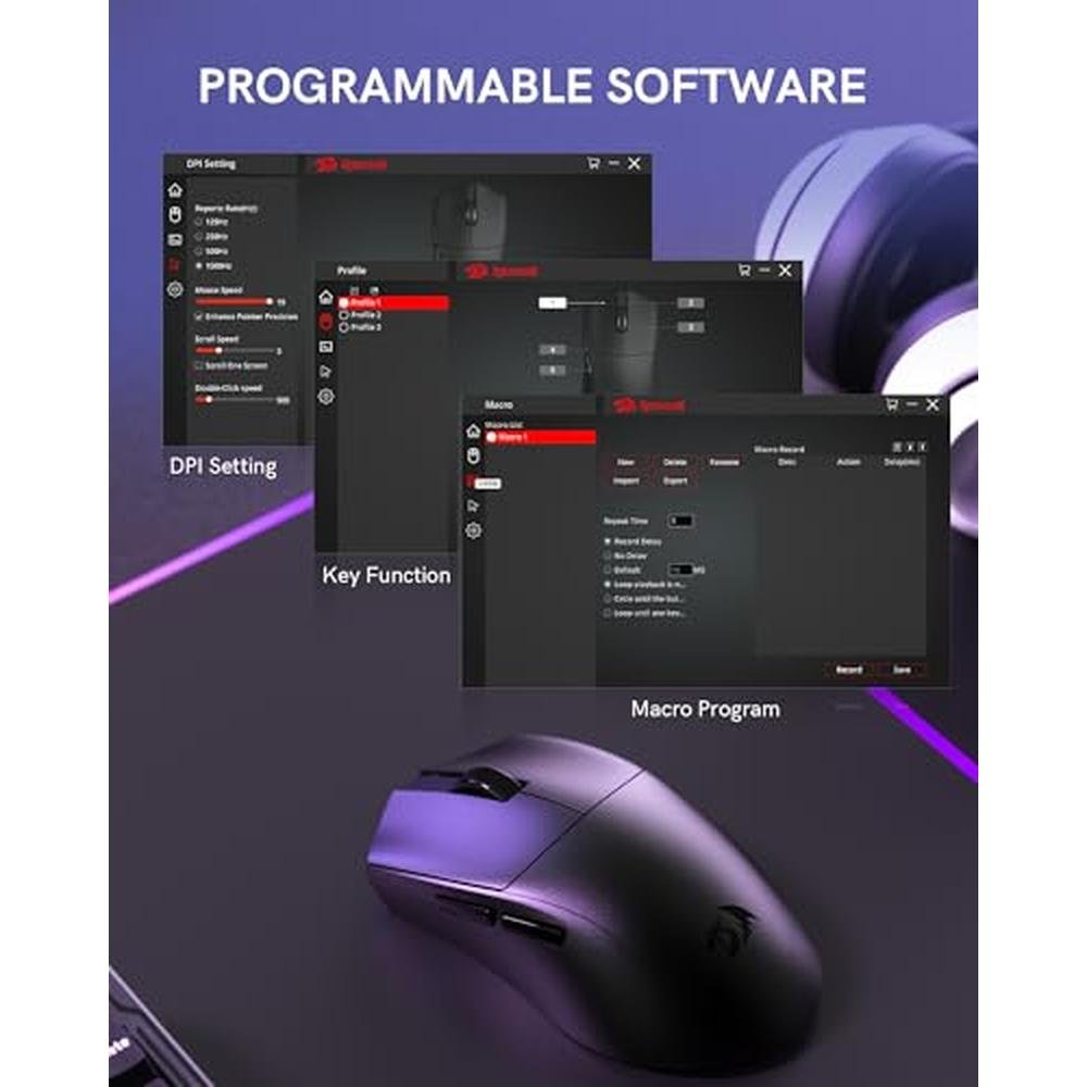 Redragon Wireless Gaming Mouse – Close-up Detail