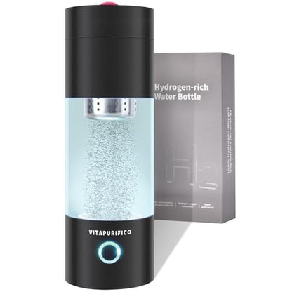 Hydrogen Water: Vitapurifico Hydrogen Water Bottle – Front View