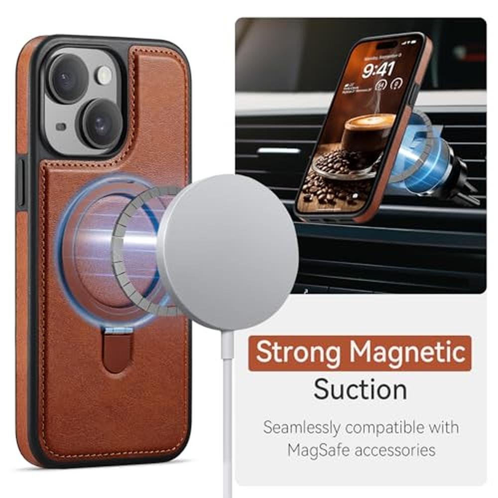 CHEEWADA for iPhone 13 Case with Stand Compatible with – Close-up Detail