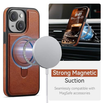 CHEEWADA for iPhone 13 Case with Stand Compatible with – Close-up Detail