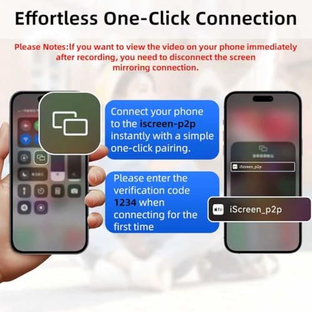 Vlog Selfie Monitor Screen: CONNOVA Magnetic Mount Wireless – Side View