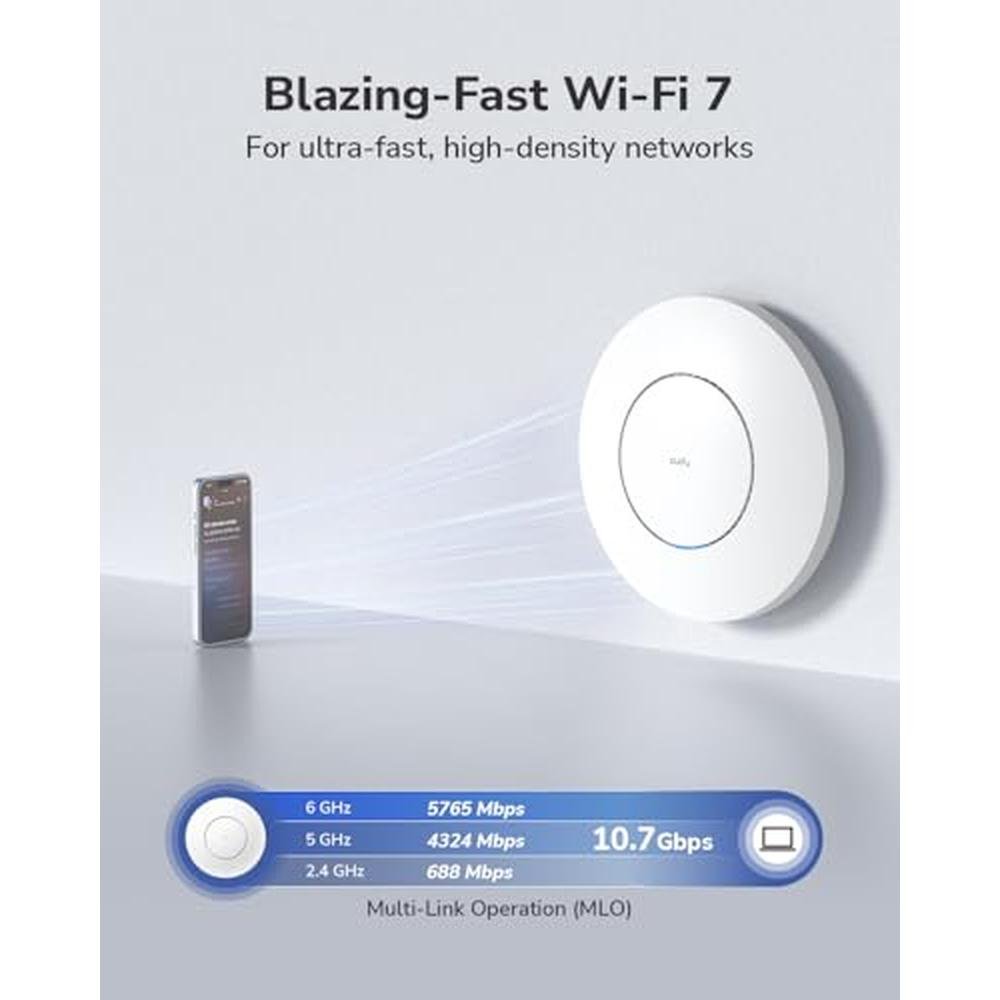 Cudy BE11000: Tri-Band Wi-Fi 7 Wireless Access Point – Close-up Detail