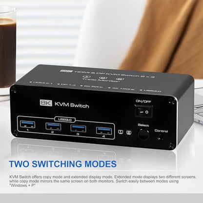 KVM Switch: 8K@60Hz HDMI KVM Switch with 4K@120Hz – In Use