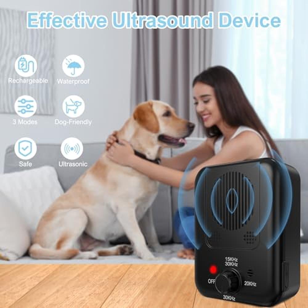 Anti Barking Device: Ewrazi Rechargeable Ultrasonic Dog – Side View