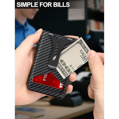 GHUKY Wallet for Men RFID Wallet with Money Clip – Close-up Detail